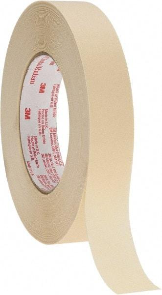 3M - 1" Wide x 60 Yd Long Tan Paper Masking Tape - Series 2380, 7.2 mil Thick, 28 In/Lb Tensile Strength - Best Tool & Supply