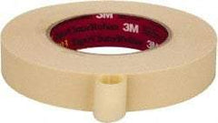 3M - 1" Wide x 60 Yd Long Tan Paper Masking Tape - Series 2393, 7.6 mil Thick, 28 In/Lb Tensile Strength - Best Tool & Supply