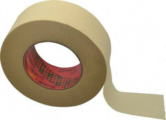 3M - 2" Wide x 60 Yd Long Tan Paper Masking Tape - Series 2693, 7.9 mil Thick, 29 In/Lb Tensile Strength - Best Tool & Supply