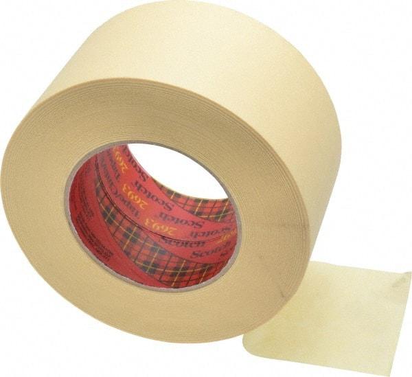 3M - 3" Wide x 60 Yd Long Tan Paper Masking Tape - Series 2693, 7.9 mil Thick, 29 In/Lb Tensile Strength - Best Tool & Supply