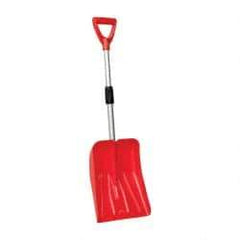 Value Collection - 10-1/2 Inch Wide Blade x 13 Inch High Blade Snow Shovel - 24 Inch Long Metal Shaft Handle with Poly D-Grip - Best Tool & Supply