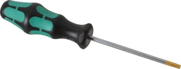 Wera - T25 Torx Driver - 3-15/16" Blade Length, 8-5/64" OAL, Ergonomic Handle - Best Tool & Supply