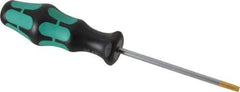 Wera - T25 Torx Driver - 3-15/16" Blade Length, 8-5/64" OAL, Ergonomic Handle - Best Tool & Supply