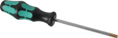 Wera - T30 Torx Driver - 4-17/32" Blade Length, 8-21/32" OAL, Ergonomic Handle - Best Tool & Supply