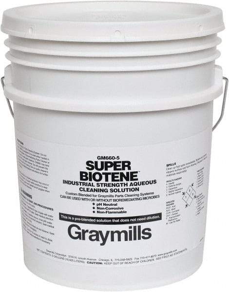 Graymills - 5 Gal Pail Parts Washer Fluid - Water-Based - Best Tool & Supply