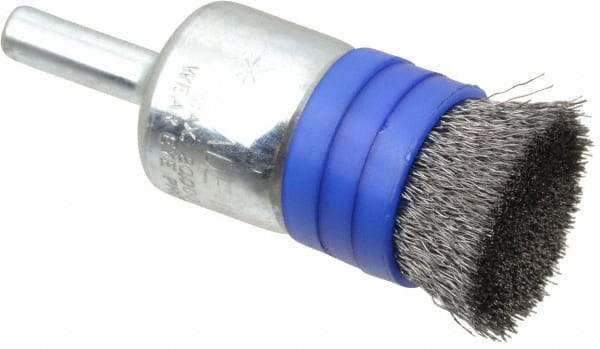 Anderson - 3/4" Brush Diam, Crimped, Flared End Brush - 1/4" Diam Shank, 20,000 Max RPM - Best Tool & Supply