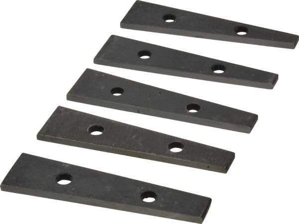 Value Collection - 6 to 10° Angle, 3-1/2 Inch Long, Angle Block Set - 5/32 Inch Thick, 55-60 Rc Hardness, 5 Pieces - Best Tool & Supply