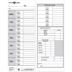 Pyramid - Time Cards & Time Clock Accessories Type: Weekly Time Cards For Use With: PTI - M-1000 Time Recorder - Best Tool & Supply