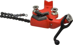 Ridgid - 1/8 to 4" Pipe Capacity, Manual Chain Vise - Bolt Down, Cast Iron, Model Number BC410 - Best Tool & Supply