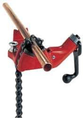 Ridgid - 1/4 to 6" Pipe Capacity, Manual Chain Vise - Bolt Down, Cast Iron, Model Number BC610 - Best Tool & Supply