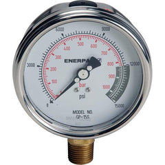 Enerpac - Hydraulic Pressure Gages & Adapters Type: Dry Gauge Pressure Rating: 15000 - Best Tool & Supply