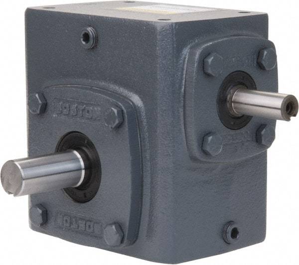 Boston Gear - 1-3/4 Centerline Distance, 50:1, 35 RPM Output, 0.44 Input Horsepower, 573 Lbs. Max Torque, Speed Reducer - Single Shaft Left - Best Tool & Supply