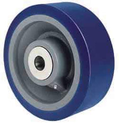 Hamilton - 8 Inch Diameter x 3 Inch Wide, Polyurethane Caster Wheel - 3,500 Lb. Capacity, 3-1/4 Inch Hub Length, 1-1/4 Inch Axle Diameter, Precision Tapered Roller Bearing - Best Tool & Supply