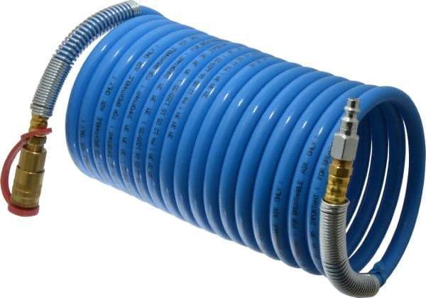 3M - 25 Ft. Long, High Pressure Coiled SAR Supply Hose - 3/8 Inch Inside Diameter, Compatible with 3M High Pressure Compressed Air System - Best Tool & Supply