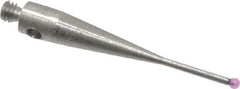 SPI - 1 mm Ball Diameter, M2 Thread, Ruby Point Ball Tip CMM Stylus - 20 mm Overall Length - Best Tool & Supply