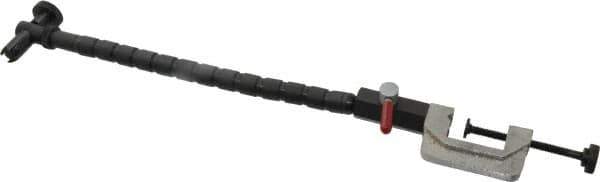 Flexbar - 12 Inch Long, Magnetic Indicator Base Flexible Arm on C-Clamp - Use With Flexbar Universal Holders - Best Tool & Supply