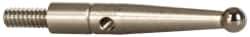 Compac - 2mm Ball Diam, Carbide, Ball Test Indicator Contact Point - 0.72" Contact Point Length, Use with Brown & Sharpe Dial Test Indicators - Best Tool & Supply