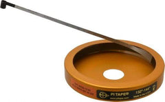 Made in USA - 0.001 Inch Graduation, 132 to 144 Inch Measurement, Spring Steel Diameter Tape Measure - 1/2 Inch Wide, 0.01 Inch Thick - Best Tool & Supply