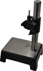 Value Collection - Steel, Rectangular Base, Comparator Gage Stand - 8-1/2" High, 5-1/2" Base Length x 4-1/4" Base Width x 2.16" Base Height, Includes Holder - Best Tool & Supply