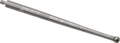 SPI - 0.08" Ball Diam, Carbide, Ball Test Indicator Contact Point - 1.737" Contact Point Length, Use with Brown & Sharpe Test Indicators - Best Tool & Supply