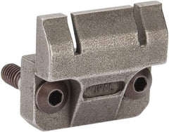 Mitee-Bite - 7-1/2mm Clamping Height, 880 Lb Clamping Pressure, Raised Height Double Stop Positioning Stop - 7-1/2mm Jaw Height, Spring Steel, Series Mitee-Bite Kopal Mini Clamps - Best Tool & Supply