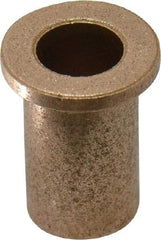 Boston Gear - 3/8" Inside x 1/2" Outside Diam, Oil Impregnated Bronze Sleeve Bearing - 11/16" Flange Outside Diam, 3/32" Flange Thickness, 7/8" OAL - Best Tool & Supply