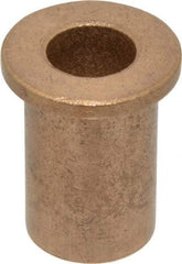 Boston Gear - 1/2" Inside x 3/4" Outside Diam, Oil Impregnated Bronze Sleeve Bearing - 1" Flange Outside Diam, 1/8" Flange Thickness, 1-1/4" OAL - Best Tool & Supply