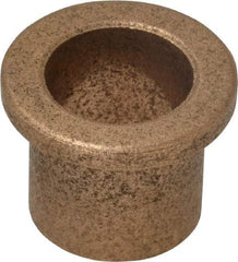 Boston Gear - 5/8" Inside x 3/4" Outside Diam, Oil Impregnated Bronze Sleeve Bearing - 1" Flange Outside Diam, 1/8" Flange Thickness, 3/4" OAL - Best Tool & Supply