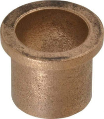 Boston Gear - 7/8" Inside x 1" Outside Diam, Oil Impregnated Bronze Sleeve Bearing - 1-1/4" Flange Outside Diam, 5/32" Flange Thickness, 1" OAL - Best Tool & Supply