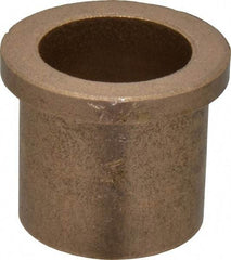 Boston Gear - 1" Inside x 1-1/4" Outside Diam, Oil Impregnated Bronze Sleeve Bearing - 1-1/2" Flange Outside Diam, 3/16" Flange Thickness, 1-1/4" OAL - Best Tool & Supply