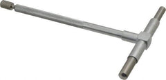 Value Collection - 2-1/8 to 3-1/2 Inch, 5.85 Inch Overall Length, Telescoping Gage - 5 Inch Long Handle, Hardened Tool Steel, Satin Chrome Finish - Best Tool & Supply