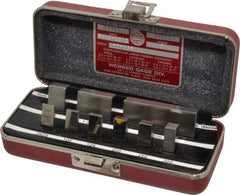 Starrett - 9 Piece, 1/16 to 2", Grade 0, Steel Gage Block Set - Rectangular - Best Tool & Supply