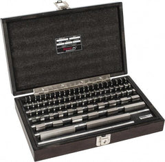 Starrett - 81 Piece, 0.05 to 4", Grade 0, Steel Gage Block Set - Rectangular - Best Tool & Supply