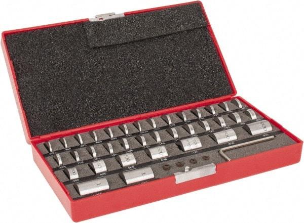 Value Collection - 36 Piece, 0.05 to 1", Spacer Block Set - Round, 0.0001" Tolerance - Best Tool & Supply