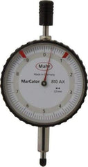 Mahr - 10mm Range, 0-10 Dial Reading, 0.1mm Graduation Dial Drop Indicator - 50mm Dial - Best Tool & Supply