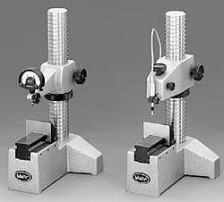 Mahr - Cast Iron (Base), T-Shaped Base, Comparator Gage Stand - 9-1/2" High, 5-1/2" Base Length x 6" Base Width x 4" Base Height, Includes Holder - Best Tool & Supply