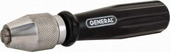 General - 6-7/8" Long, 1/4" Capacity, Pin Vise - 1" Body Diam 0.04" Min Capacity - Best Tool & Supply