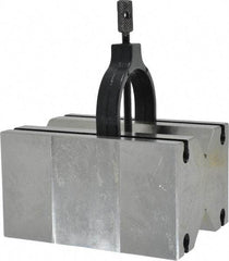 Value Collection - 31.75 to 2-1/8" Capacity, 90° Angle, Tool Steel V-Block - 4-7/8" Long x 3-1/2" Wide x 2-3/4" High, Sold as Matched Pair - Best Tool & Supply