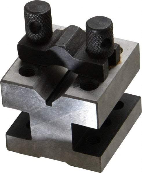 Value Collection - 19/32" Max Capacity, 90° Angle, Hardened Steel V-Block - 1-3/8" Long x 1-3/8" Wide x 1-3/16" High, Sold as Individual - Best Tool & Supply