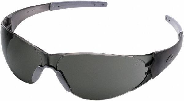 MCR Safety - Gray Lenses, Frameless Safety Glasses - Anti-Fog, Scratch Resistant, Size Universal, Wrap Around - Best Tool & Supply