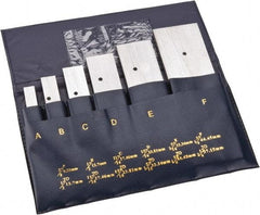 Value Collection - 3/8 to 2-1/4 Inch Adjustable Parallel Set - 5-1/16 Inch Long, 9/32 Inch Thick, 6 Pieces - Best Tool & Supply