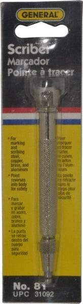 General - 5-3/4" OAL Pocket Scriber - Steel - Best Tool & Supply