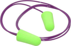 Moldex - Disposable, Corded, 33 dB, Taper End Earplugs - Bright Green - Best Tool & Supply