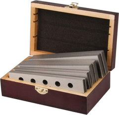 Value Collection - 8 Piece, 6 Inch Long Tool Steel Parallel Set - 1 to 1-3/4 Inch High, 3/16 to 1/2 Inch Thick, 55-62 RC Hardness, Sold as 4 Pair - Best Tool & Supply