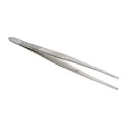 Value Collection - 7" OAL Stainless Steel Assembly Tweezers - Blunt, Serrated Points - Best Tool & Supply