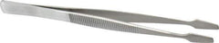 Value Collection - 4-3/4" OAL Stainless Steel Assembly Tweezers - Spade Points for Stamps - Best Tool & Supply