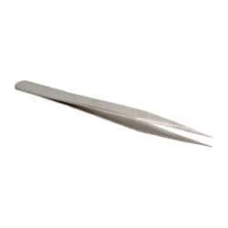 Value Collection - 4-3/4" OAL 3-SS Precision Tweezers - Very Fine - Best Tool & Supply