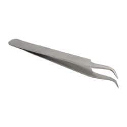 Value Collection - 4-1/2" OAL 7-SS Precision Tweezers - Curved Fine Point - Best Tool & Supply