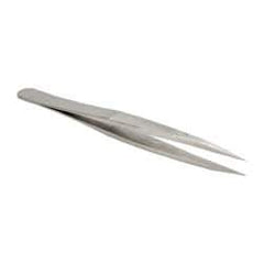 Erem - 4-3/8" OAL AC-SA Precision Tweezers - Fine Straight Point - Best Tool & Supply