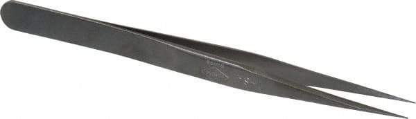 Erem - 4-1/2" OAL 1-SA Precision Tweezers - Fine Straight Point - Best Tool & Supply